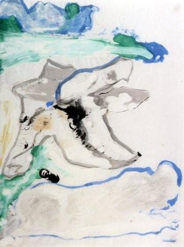 Zigzag Wandering展览的未知绘画11